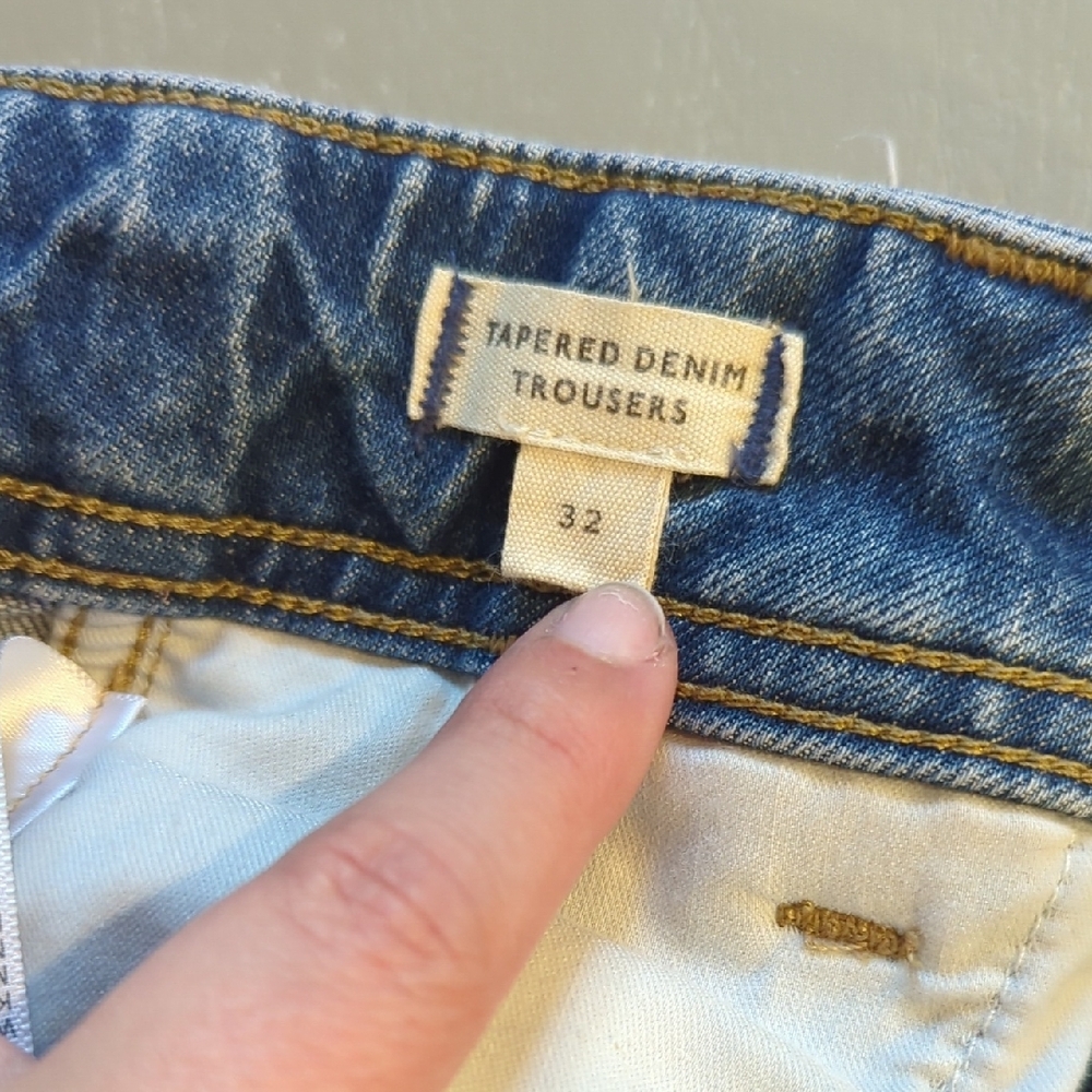 Madewell Tapered Denim Trousers‎ size 32 $148 image 10